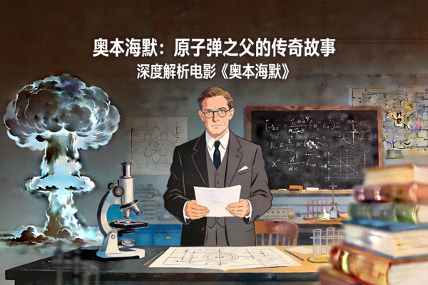 电影《奥本海默》深度解析文章配图，原子弹之父的传奇故事